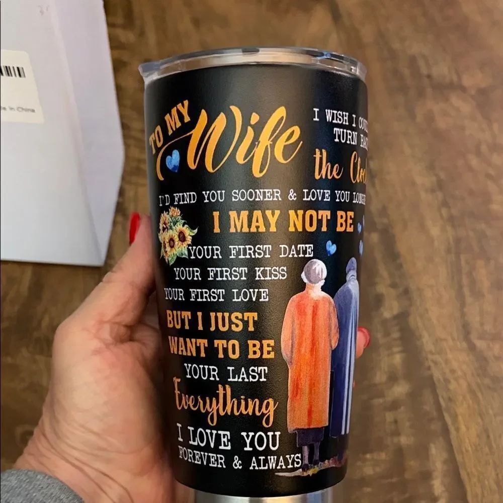 Stainless Steel Tumbler 20oz Wife Gifts from Husband with gift box